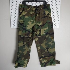 Gore-Tex‎ Best Defense Camo Military ECWCS Cold Wet Weather Trousers Medium